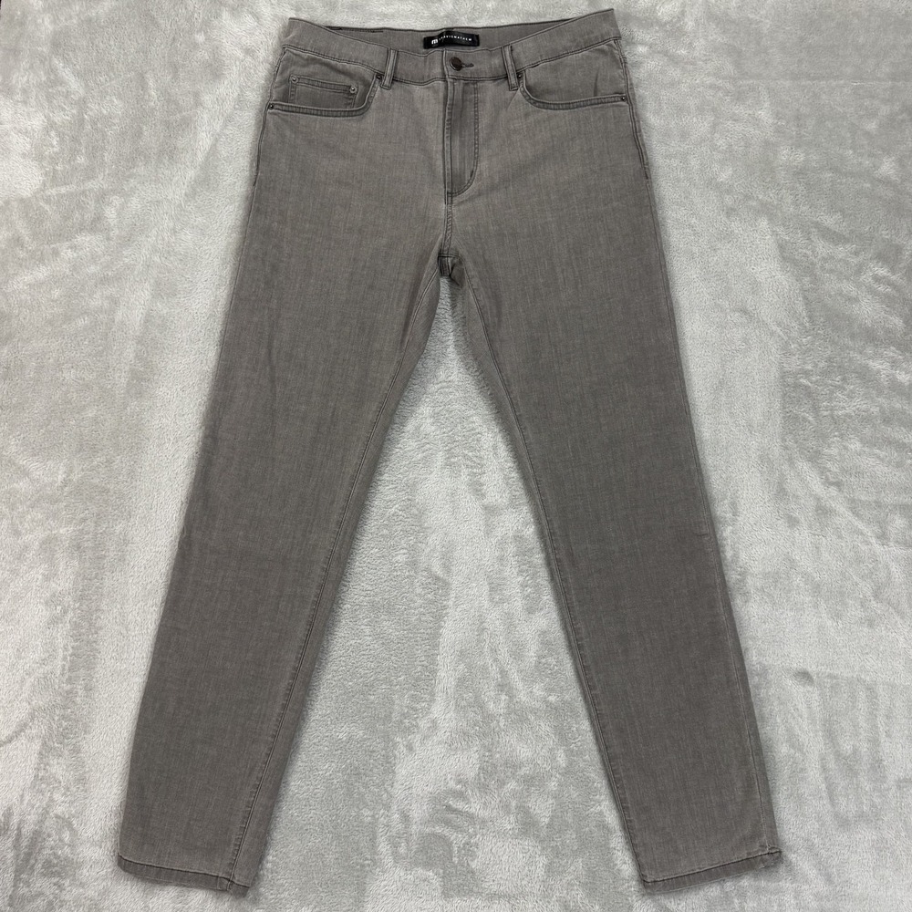 Travis Mathew Jeans Mens 33 Gray Legacy Featherweight Viscose Stretch Golf Denim